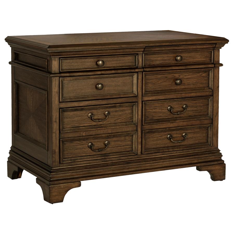 Hartshill 5-drawer Home Office File Cabinet Burnished Oak (image for) Hartshill 5-drawer Home Office File Cabinet Burnished Oak