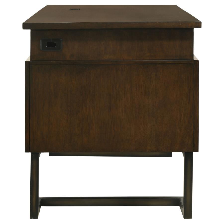 Marshall 66-inch 7-drawer Executive Office Desk Dark Walnut