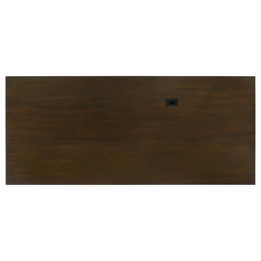 Marshall 66-inch 7-drawer Executive Office Desk Dark Walnut