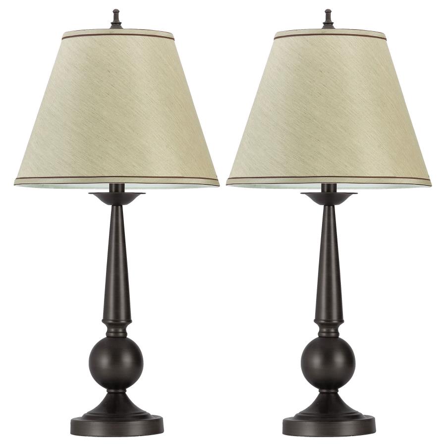 Ochanko 27-inch Empire Shade Table Lamp Bronze (Set of 2) (image for) Ochanko 27-inch Empire Shade Table Lamp Bronze (Set of 2)