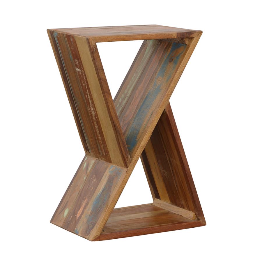 Lily Solid Reclaimed Wood Accent Side Table Natural (image for) Lily Solid Reclaimed Wood Accent Side Table Natural