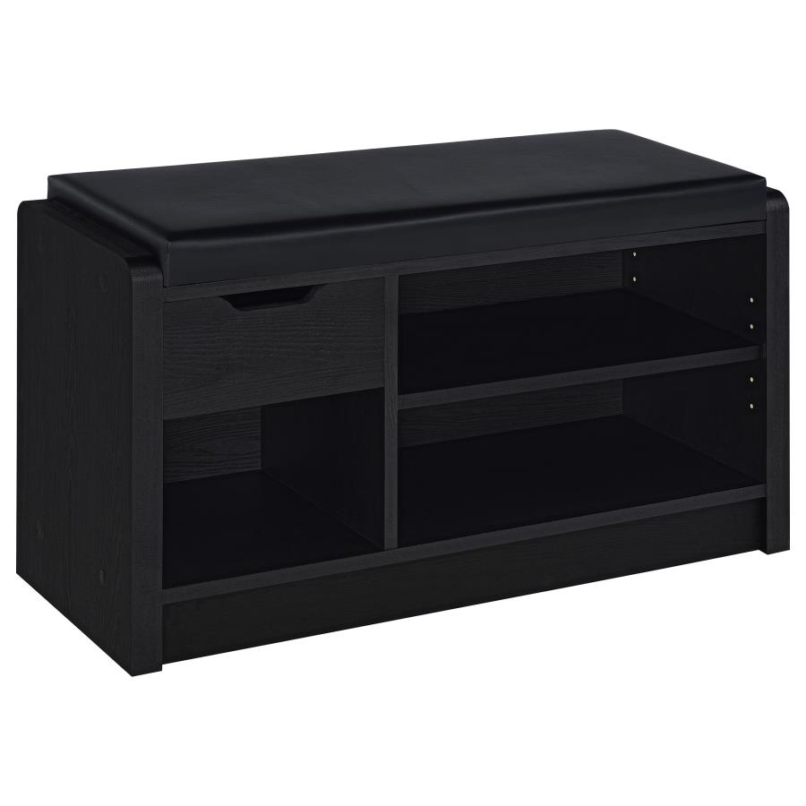 Arrington Storage Bench Black (image for) Arrington Storage Bench Black