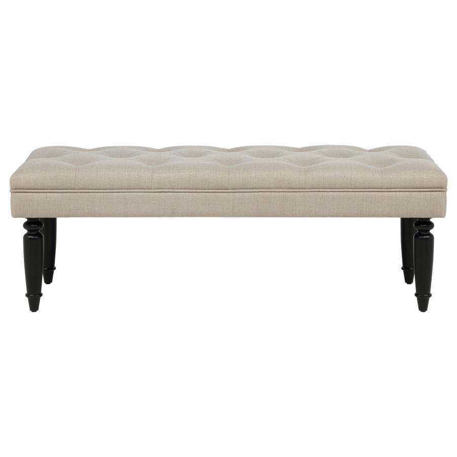 Marsha 52-inch Upholstered Entryway Accent Bench Latte
