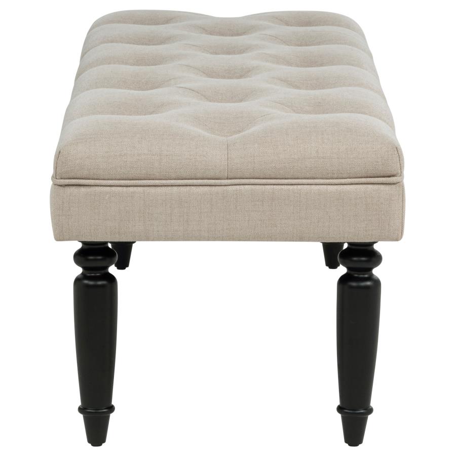Marsha 52-inch Upholstered Entryway Accent Bench Latte