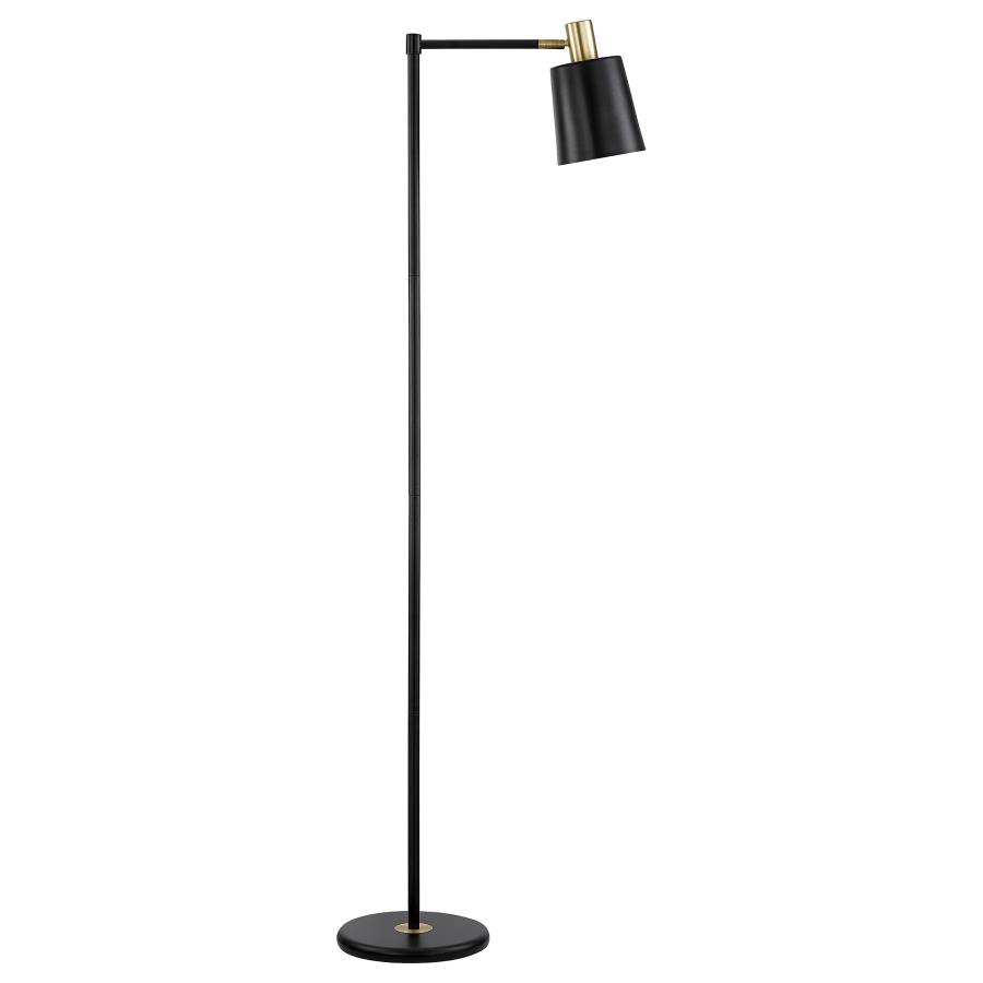 Rhapsody 60-inch Metal Adjustable Task Floor Lamp Black (image for) Rhapsody 60-inch Metal Adjustable Task Floor Lamp Black