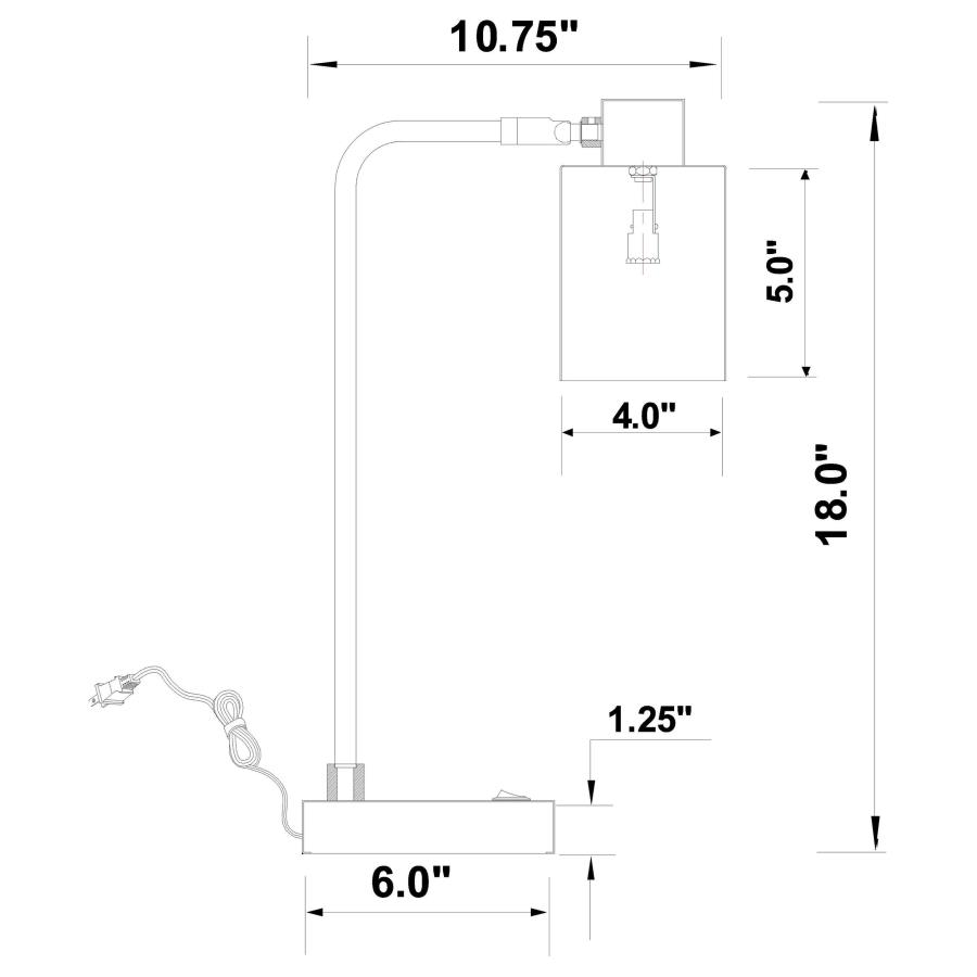 Modal Additional Images for Cherise 18-inch Adjustable Angle Table Lamp Antique Brass