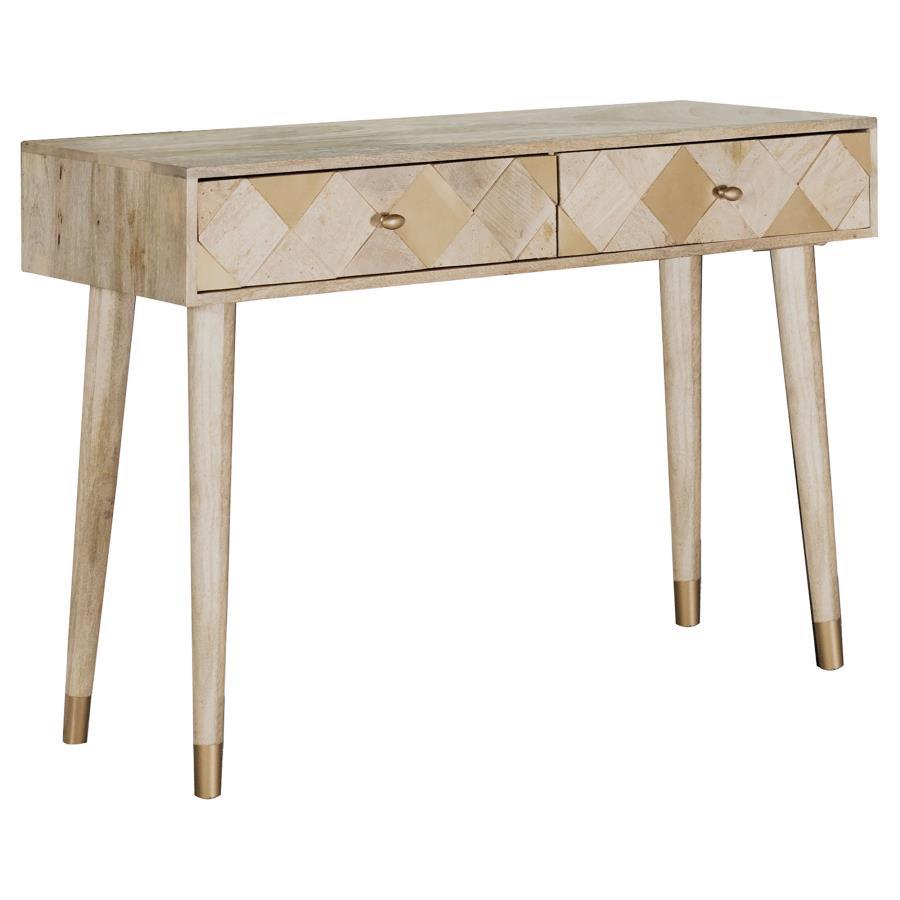 Alyssum 2-drawer Wood Entryway Sofa Console Table Natural (image for) Alyssum 2-drawer Wood Entryway Sofa Console Table Natural