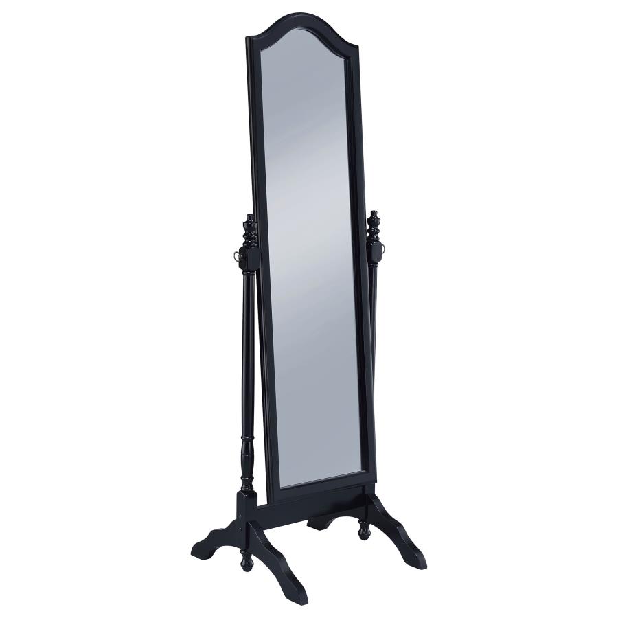 Cabot Wood Adjustable Full Length Cheval Mirror Black (image for) Cabot Wood Adjustable Full Length Cheval Mirror Black