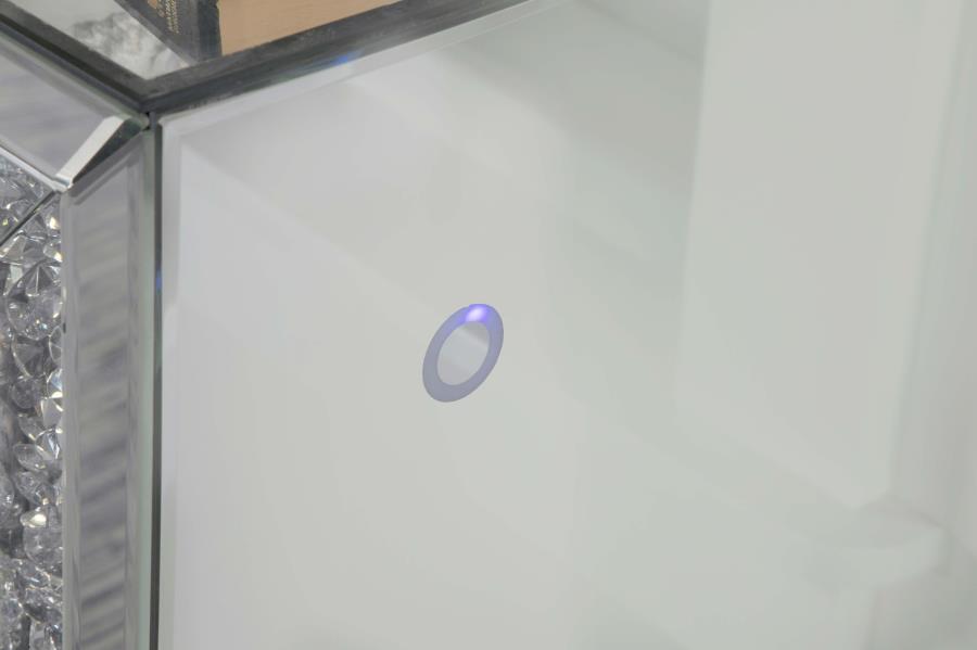 Modal Additional Images for Arwen 2-drawer Mirrored LED Lighting Accent Cabinet Silver