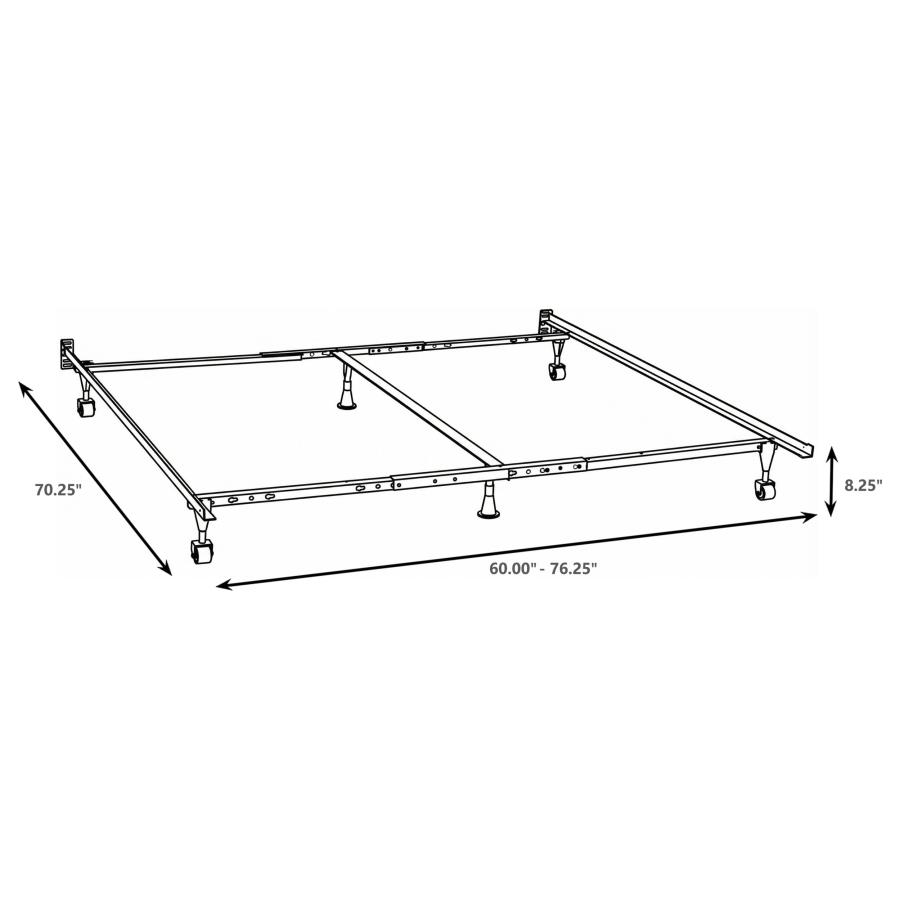 Modal Additional Images for Kerns Queen or Eastern King or Cal King Bed Frame Black