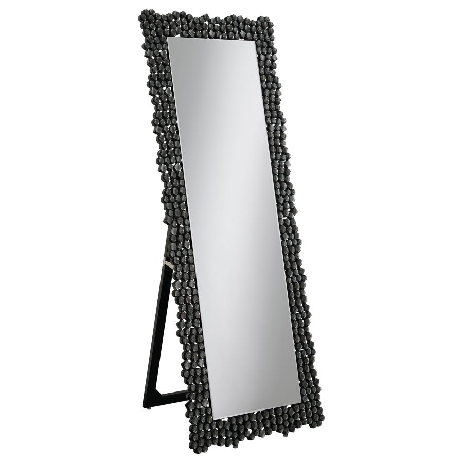 Mckay 24 x 63 Inch Acrylic Frame Standing Mirror Smokey Grey (image for) Mckay 24 x 63 Inch Acrylic Frame Standing Mirror Smokey Grey