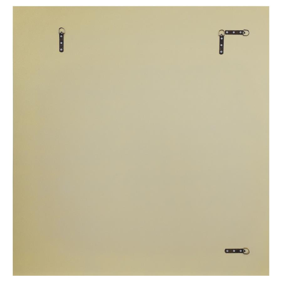 Braylin 38 x 40 Inch Wall Mirror Champagne and Silver